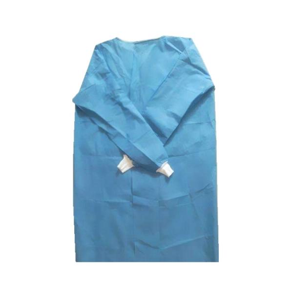 Quality Non Woven Fabric Medical Disposable Gown With Knit Cuff Or Elastic Cuff wholesale