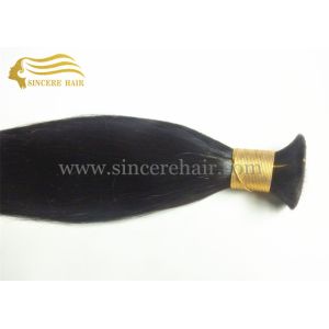 China 20 Straight Hair Extensions Bulk Hair for sale, 20 Black Straight Real Virgin Remy Human Hair Bulk Extensions For Sale on sale