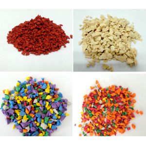 Durable EPDM Playground Surface Red Tennis Court High Elasticity