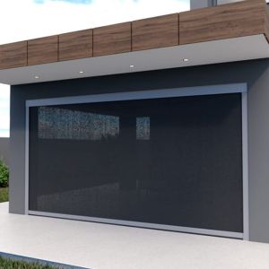 Balcony Motorized Roller Zip Screen Blinds Pvdf Surface Treatment