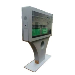Floor / Free Standing IR Touch Screen Kiosk , IP65 Outdoor LCD Digital Signage