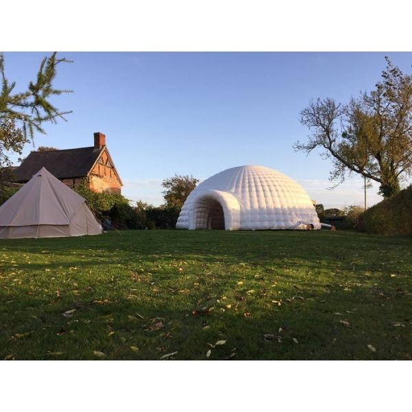 Double Layer Inflatable Tent , Waterproof PVC Inflatable Camping Tent for