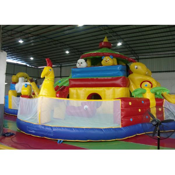 Vivid Waterproof Inflatable Toddler Playground , Inflatable Amusement Park