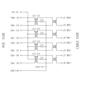 AR11-4179I SINGLE PORT RJ45 CONNECTOR With Integrated 1000Base-T Magnetics