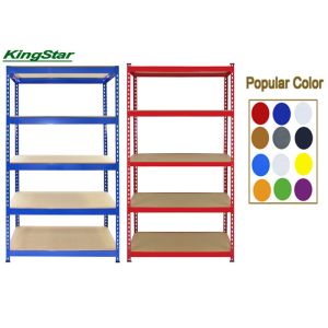 Cheap 200Kg Capacity Bolt Free Shelving Systems , Living Room Shelving Units 5 Tier for sale