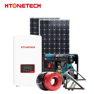 MPPT Controller Hybrid Solar Pv System Monocrystalline 100W