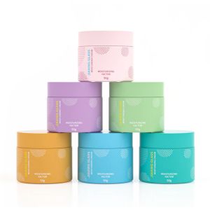 1oz Coloured Glass Cosmetic Jars Empty Face Cream Jars Durable