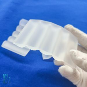 Factory High Performance Fused Silica Custom Irregular Frosted Quartz Sheet