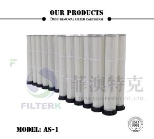 China PTFE PU Molded Pleated Filter Bags , 153 * 2000mm Dust Extractor Filter Bags  on sale