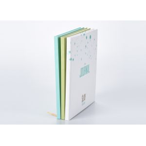 Pretty Bound Hardcover Notebook , Art Paper Stamping Dot Grid Notebook