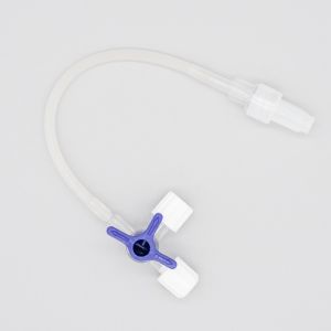China PC PVC ABS Surgical High Pressure IV Three Way Stop Cock With Extension Tube on sale