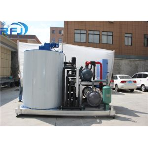 China 2T Industrial Ice Maker , Powder Less Flake Ice Making Machine CE Certificated on sale