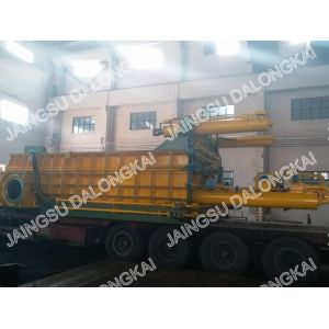 Double Main Cylinder Scrap Baler Machine / Scrap Baling Machine High Speed