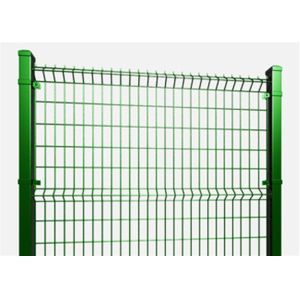 PVC Coated Green 3D Curved Welded Wire Mesh Garden Fence For Playground