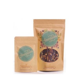 Resealable Zipper Stand Up Packaging Custom Design Logo Printing Brown Kraft