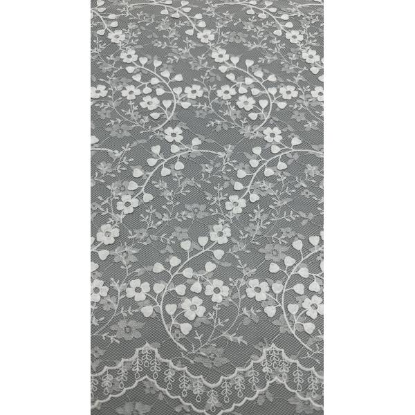 Sequin Embroidery Fabric Elegant Lusiate Breathe Embroidered Lace Fabric Shining Leafy Luxury Occasion Fabric