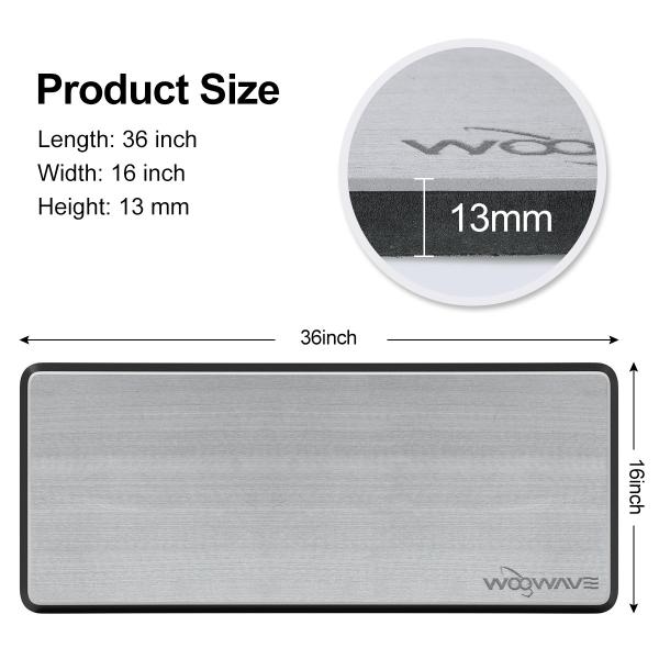 WOOWAVE EVA Boat Flooring Waterproof Station Pad for Customized Brush Grooved
