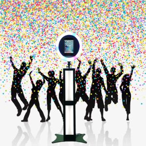 Portable Ipad Photo Booth Automatic Rotating Spin Around Photo Booth