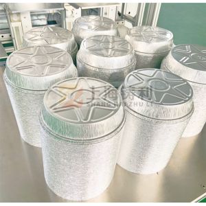 180mm Aluminium Box Making Machine Aluminium Foil Cup Making Machine 260mm SMC