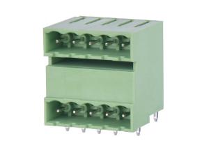 Cheap Verticle Pluggable Terminal Block Double Layer 5.08mm Pitch Pin Header for sale