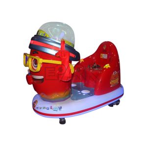 Shopping Mall Coin Operated Kiddie Ride Machine Out Lollipop Little Yellow Man