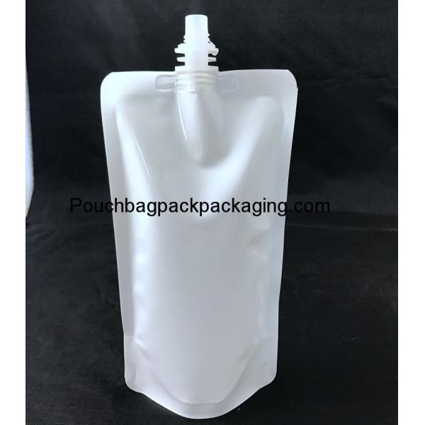 Aluminum stand up spout pouch with spout for juice, food or other liquid