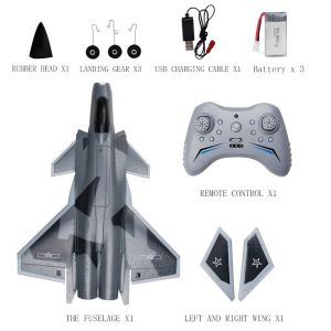 Unisex 2.4G 4-Channel 6-Axis Gyro EPP Foam J20 RC Glider Airplane Fixed Wing