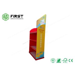 Four Layers Damp Proof Cardboard Retail Display Stands For Advertising