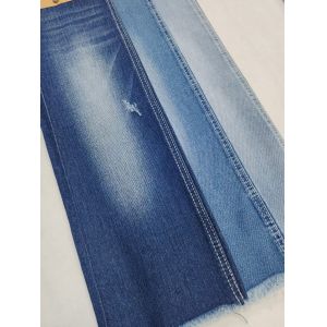 Weak Spandex Twill Style 10S Denim Fabric With 185cm Full Width For lady Jeans