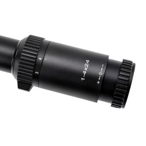 1-4x24 Illuminated Tactical 30mm Tube Glass Reticle Scope with Maximum Output