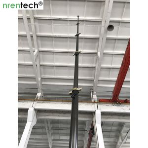 9m lockable pneumatic mast 50kg payloads-NR-2200-9000-50L/ antenna telescopic