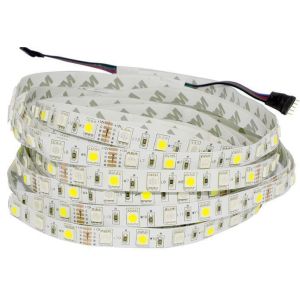 Cheap Color Changing RGBW LED Strip Lights 12V Waterproof , Cuttable LED Tape Light for sale