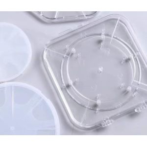 2inch 4inch 6inch Single Wafer Carrier Case Polycarbonate 10 Pieces / Pack