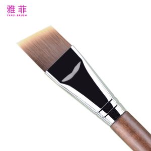TOUCH UP 04 Foundation Brush Synthetic Hair Copper Multi-Functional Angled