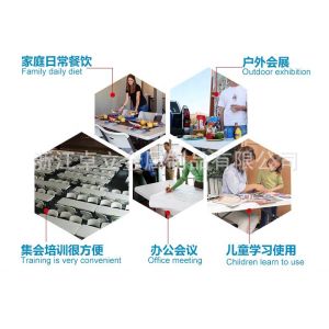 Outdoor Popular HDPE Plastic Foldable Picnic Dining Table with Modern Design