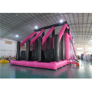Insane Pink Color Rush Challenge Commercial Inflatable Obstacle Course