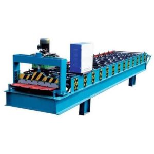 Electronic Control Metal Roof Roll Forming Machine With Hydraulic Metal Cutter