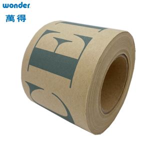 Self Adhesive White Kraft Paper Tape 0.130mm Thickness Solvent Based