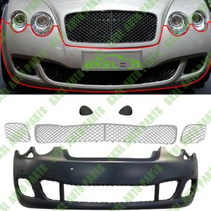China For Bentley Continental Flying Spur 2004-2012 Car Accessories Front Bumper assembly Set （Chrome Grills）OEM 3W5807217Q 3W5807217R 3W5807937A 3W5807938A 3W5807683F 3W5807682F 3W5807667E on sale