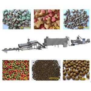 Floating Fish Feed Extruder Machine , PLC Control Animal Feed Pellet Machine
