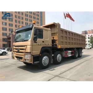 Howo 8x4 12 Wheels Heavy Duty Dump Truck 50 Tons Sand And Stone Loading