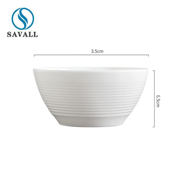 Quality ODM Nontoxic Odorless Threaded White Melamine Cereal Bowls wholesale