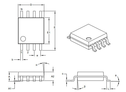 Flash Memory IC Chip 24FC512-I/P - Microchip Technology - 512K I2C™ CMOS Serial