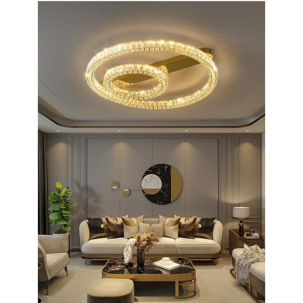 Luxury Ring Ceiling Lamp Modern Bedroom Living Room Crystal Ceiling Lamp(WH-CA-100)