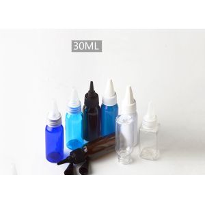 China Durable Empty Plastic PET Bottles Cosmetic Packing With Needle Mouth Cover on sale