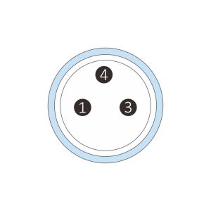 Plastic Screws 3 Pin M8 Circular Connector Molded 0.5m Pvc 3x24awg Unshielded