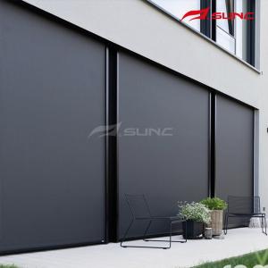 China Motorised Outdoor Roller Blinds Windproof Sun Shade Blinds For Patio on sale