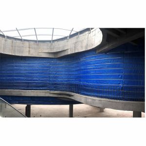 Double Track Fire Roller Curtain Low Maintenance High Safety