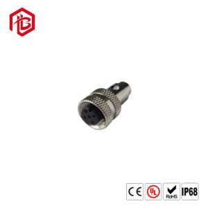 M12 4 Pin Aviation Cable Connector For Pcb Board Metal Connector Plug+Socket