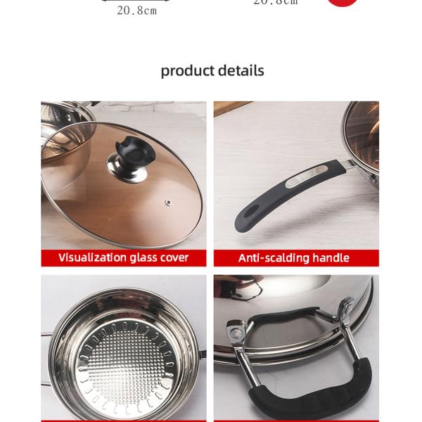 Best Sale Kitchen 12 Piece Cooking Pot Set Pot And Pans Stainless Steel Cookware Set